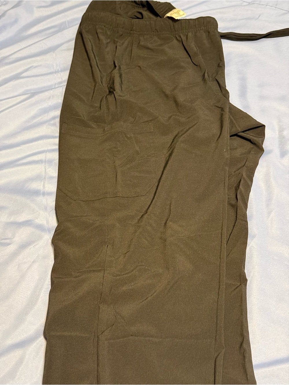 Easy Stretch Women's Black Drawstring Scrub Pants